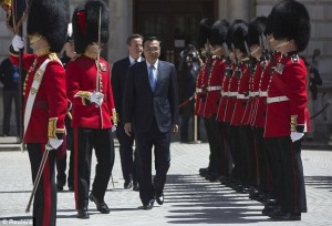 Mr Li has been honoured with much more pomp and ceremony than is normally laid on for a visiting prime minister 
