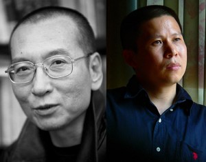 Liu Xiaobo (left) and Xu Zhiyong (right). Photo: NED
