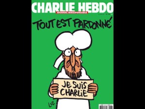 The cover of the upcoming "survivors" edition of the French satirical weekly "Charlie Hebdo."(Photo: AFP/Getty Images)