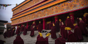 Tibetan Buddhists Celebrate Religion And Culture at Great Prayer