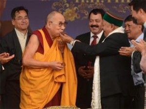 Himachal Pradesh CM Virbhadra Singh took part in celebrations marking the 80th birthday of Tibetan spiritual leader the Dalai Lama at Mecleodganj.