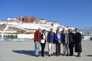 U.S. Rep. Jim McGovern with the Congressional delegation in front of the Potala Palace in Lhasa during their historic visit to Tibet. (Photo courtesy: Rep. McGovern's office)