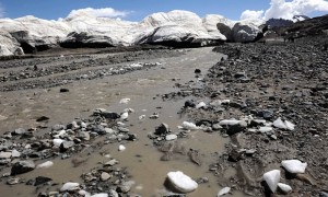 ‘Glaciers on the Tibetan plateau are melting at a rate of 7% annually.’ Photograph: Tang Zhaoming/Xinhua Press/Corbis 