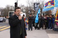 World Uighur Congress leader Dolkun Isa speaking at a rally. (Photo: Zee News)