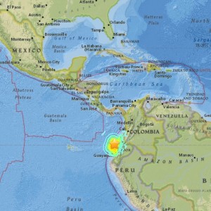 7.8 earthquake in Ecuador on April 16, 2016.