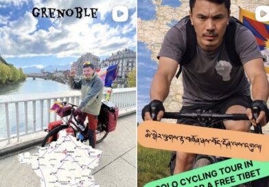 Tibetan Activist Pedals for Freedom, One French City at a Time
