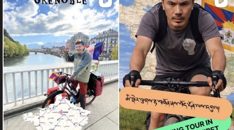 Tibetan Activist Pedals for Freedom, One French City at a Time