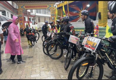 In Rain and Heat, Tibetan Activists Cycle 360 km to Dharamsala, Honouring Martyr Lobga Rangzen In Rain and Heat, Tibetan Activists Cycle 360 km to Dharamsala, Honouring Martyr Lobga Rangzen