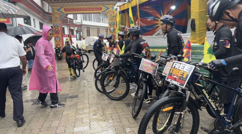 In Rain and Heat, Tibetan Activists Cycle 360 km to Dharamsala, Honouring Martyr Lobga Rangzen In Rain and Heat, Tibetan Activists Cycle 360 km to Dharamsala, Honouring Martyr Lobga Rangzen