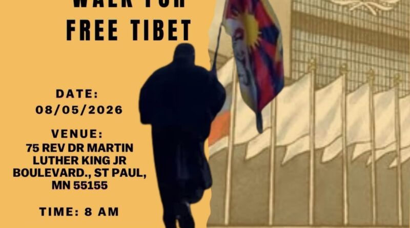 Minnesota Tibetans to Begin 400-Mile Peace March Honouring Pawo Lobga Rangzen Minnesota Tibetans to Begin 400-Mile Peace March Honouring Pawo Lobga Rangzen