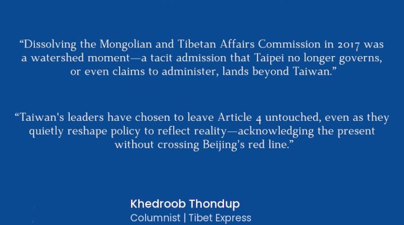 The ROC’s Quiet Retreat: Tibet, the Mainland, and the Constitution The ROC’s Quiet Retreat: Tibet, the Mainland, and the Constitution