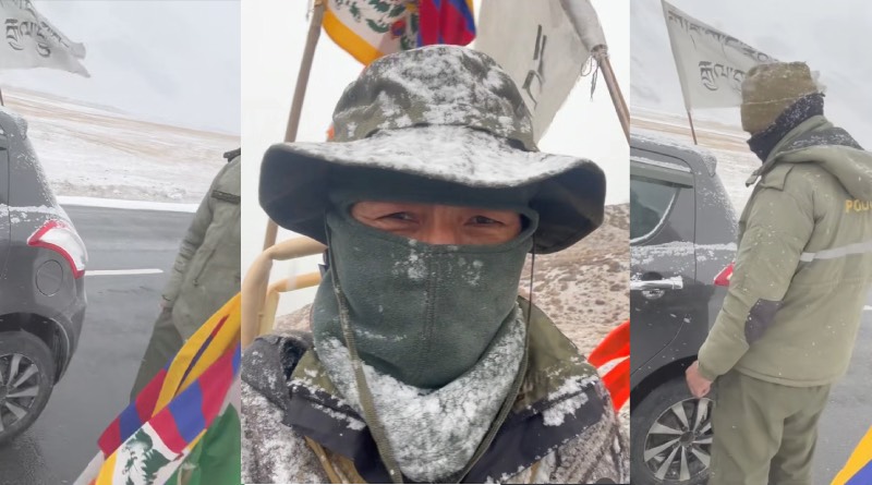 Heavy Snow Forces Tibetan Peace Marcher to Turn Back Near Sershu