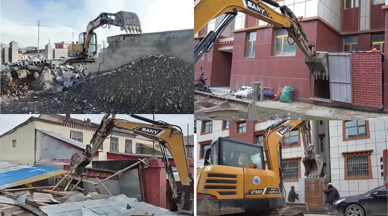 Chinese Authorities Demolish Eight Tibetan Homes, Three Compounds in Golok